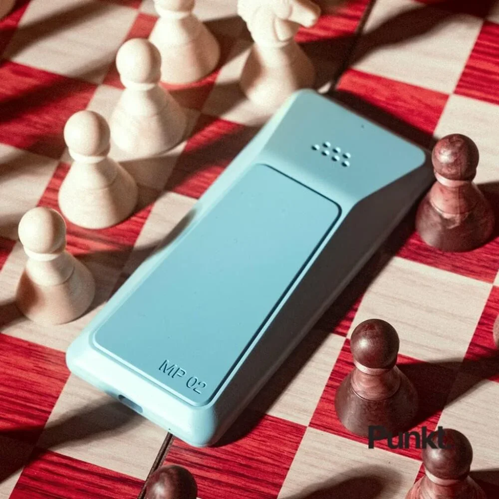 Punkt MP02 Used Working Minimalist Dumb Phone Light Blue